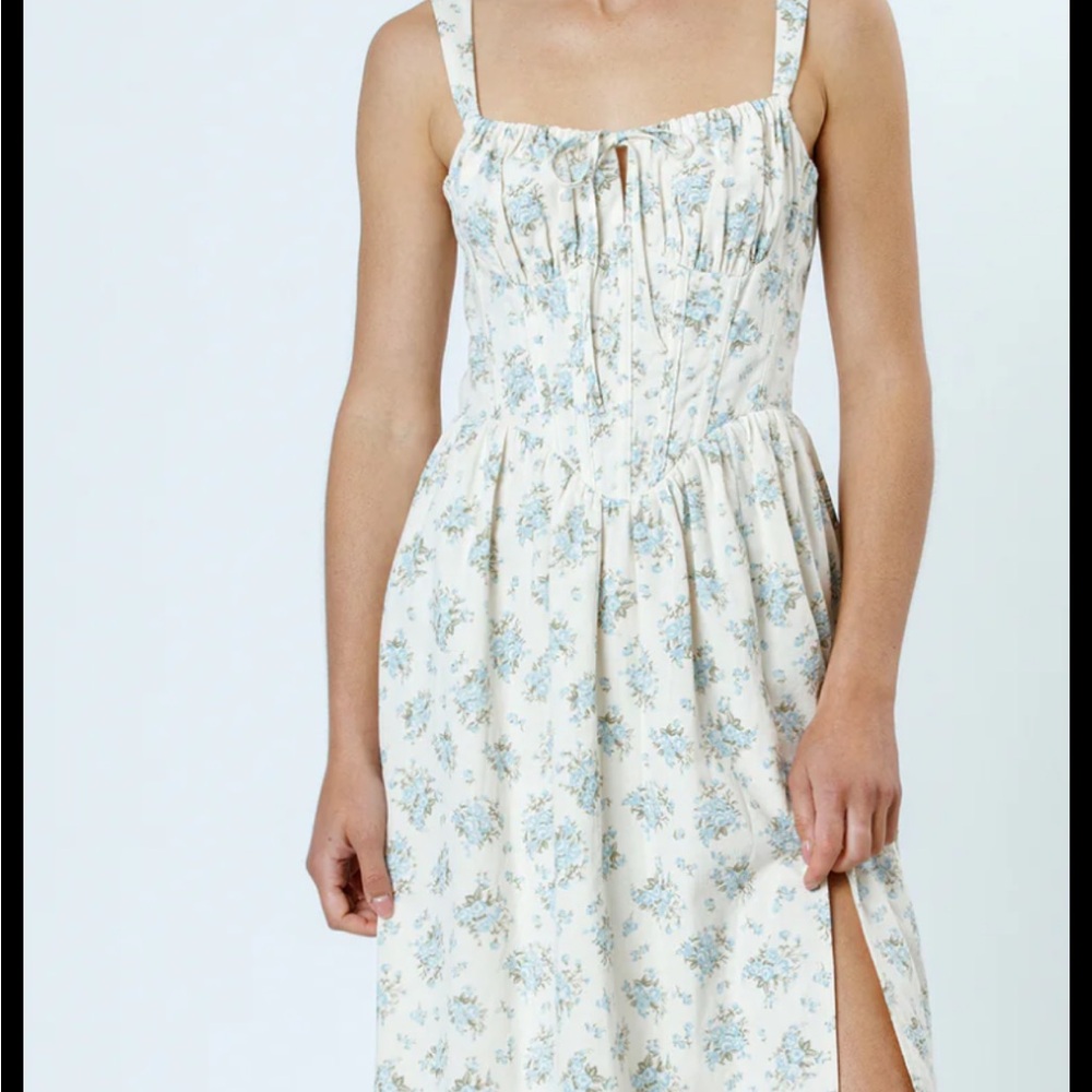 Boutique Floral Corset Dress – Size Large